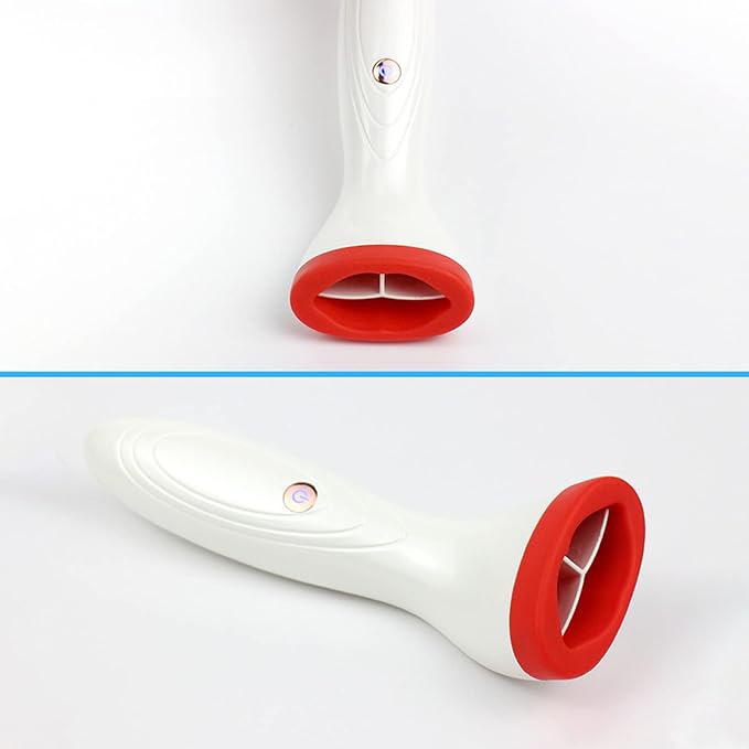 Electric Lip Plumper Tool, Lip Plumper Device, Physical Movement Lip Enhancer Plumper Tool, Lip Suction Plumper Mouth Tool 450mAh White