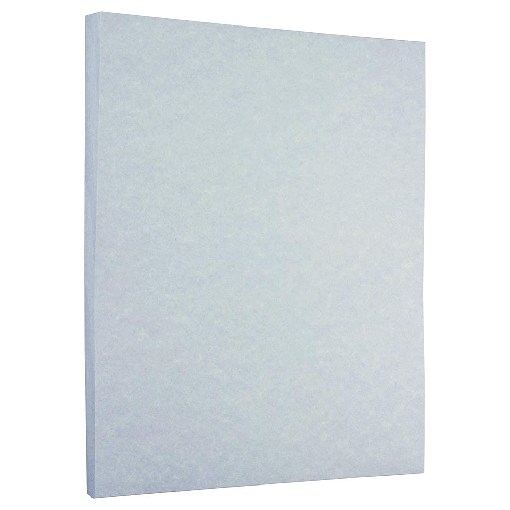 JAM PAPER Parchment 24lb Paper - 90 gsm - 8.5 x 11 - Blue Recycled - 100 Sheets/Pack