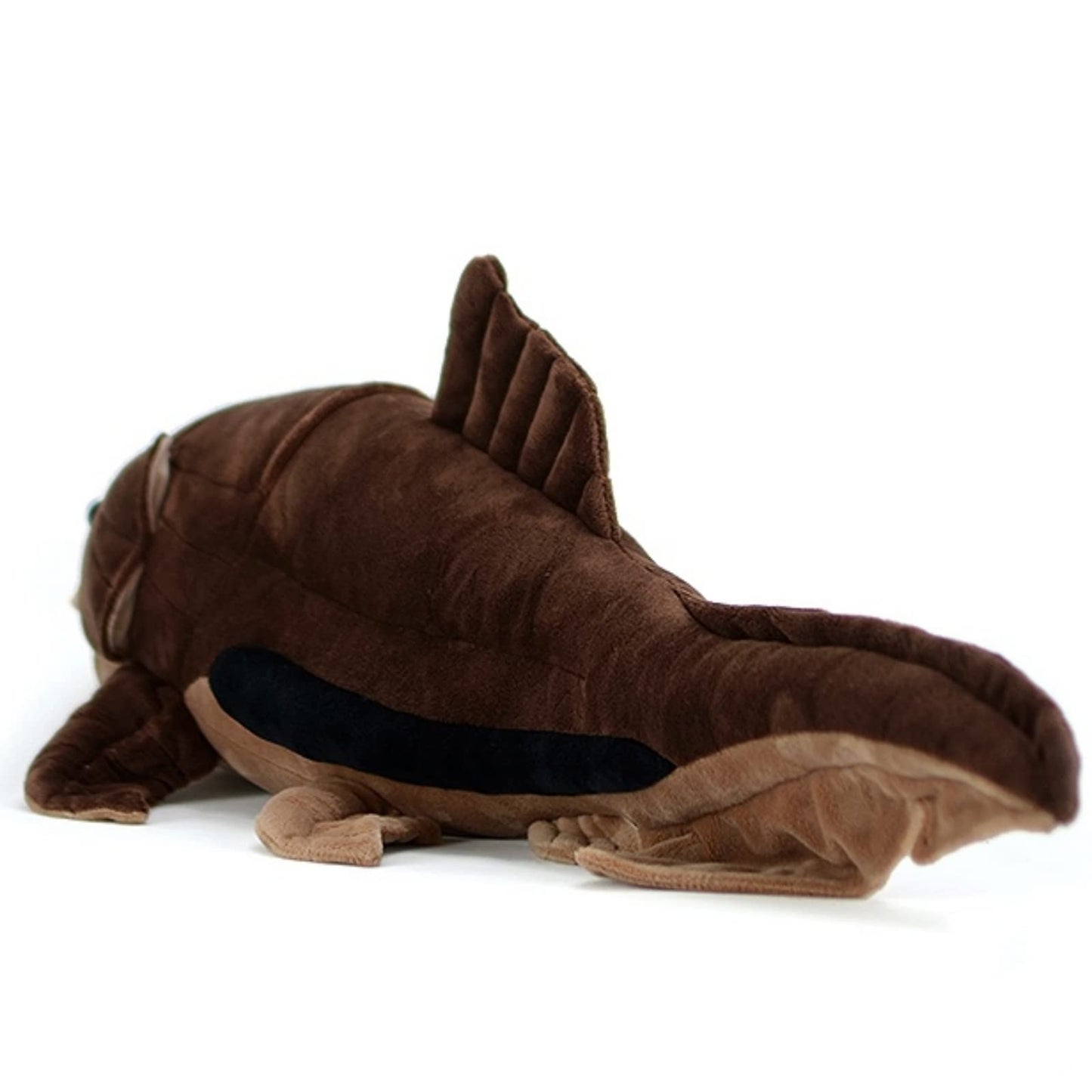 FRANKIEZHOU Dunkleosteus Stuffed Animal - Brown 23.62",Soft Deng's Fish, Hugging Toy, Gifts for Kids, Home Decor