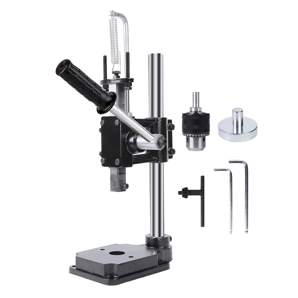 SKMZ Leather Hole Puncher Hand Punching Manual Punch.ductile Iron Base Arbor Presses for DIY Parts Punching, Cutting, Forming Pressing (Square Head Press)