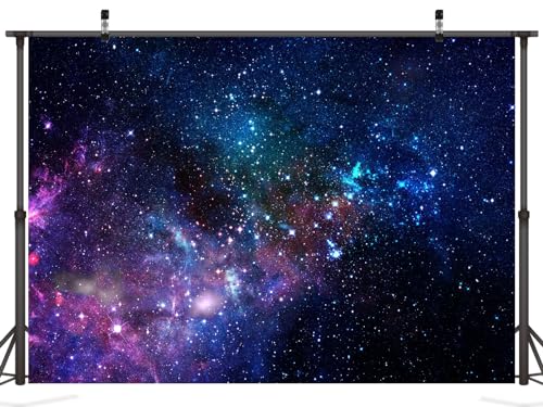 12x8ft Fabric Starry Outer Space Backdrop Photography Universe Milky Way Stars Background Galaxy Nebula Decorations Kids Adult Birthday Party Backdrop Baby Shower Photoshoot Studio Props - size: 12x8FT