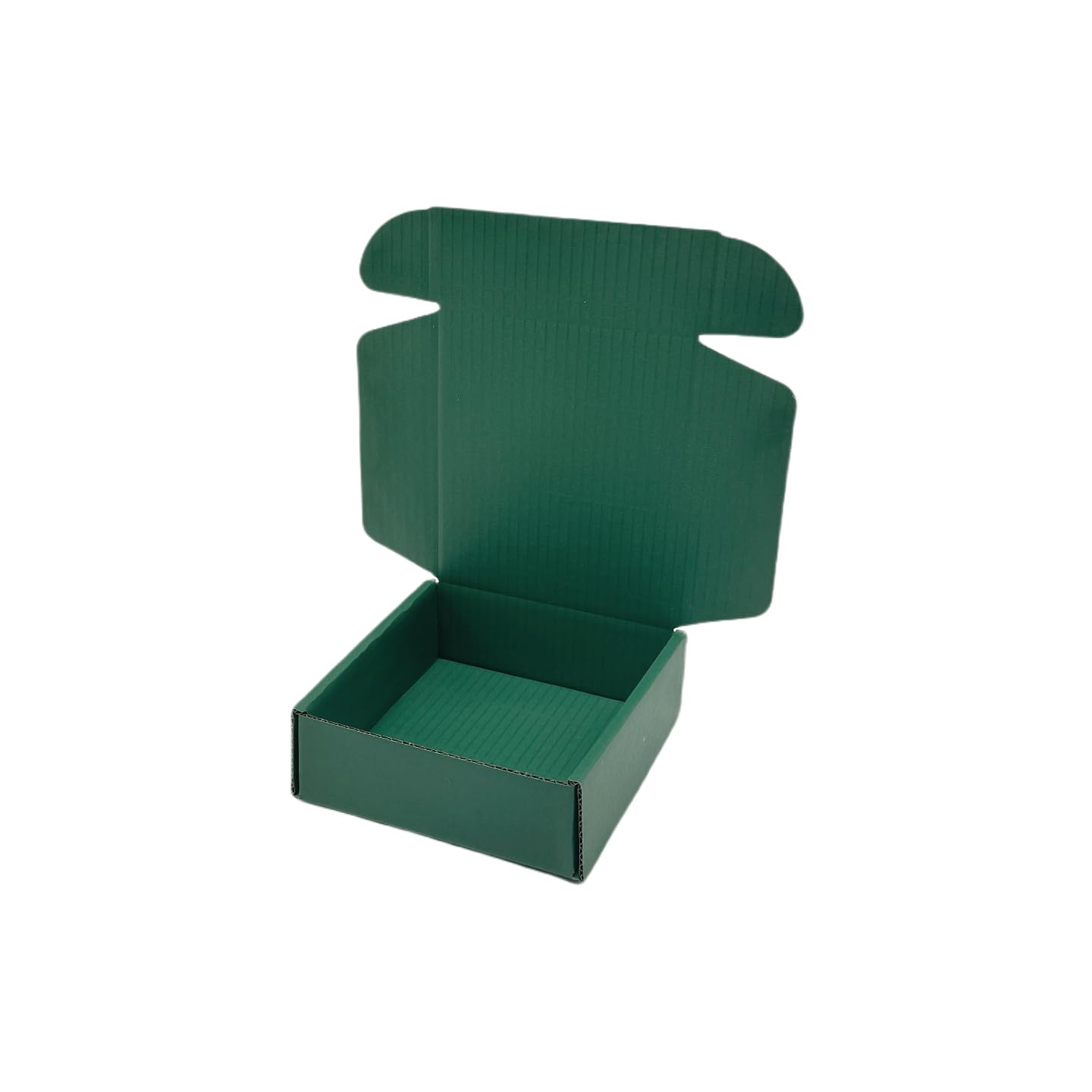 50 Pcs 4.7 x 4.7 x 1.6 Inches Mini Size Corrugated Cardboard Gift Boxes Recyclable Shipping Boxes for Packing Jewelry Ornament Gift Craft Packaging Supplier (Hunter Green)