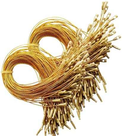 Christmas Ornament Hangers String 200Pcs Ribbon Ornament Hook Rope Pre Cut String with Clip Locking for Hanging Decors Pre Cut Holiday Cord