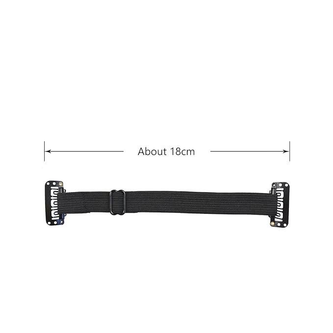 4 Pcs Facelift Bands with Clips Invisible Face Stretching Lifting Strap Adjustable Elastic Band Face Slimming Band (18cm Black Single Bands)