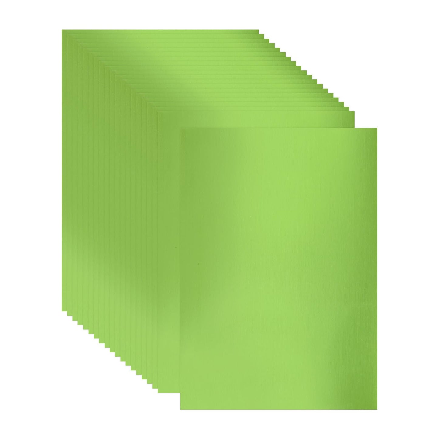 MECCANIXITY 20 Sheets Metallic Foil Paper, A4 Thick 250gsm Cardstock Foil 8.3" x 11.7" Shiny Mirror Glitter Paper Sheets for Crafts Scrapbooks Cards Party Decorations, Light Green