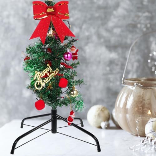 2pcs Green Metal Quadripod Christmas Tree Stand Holder for Home Use