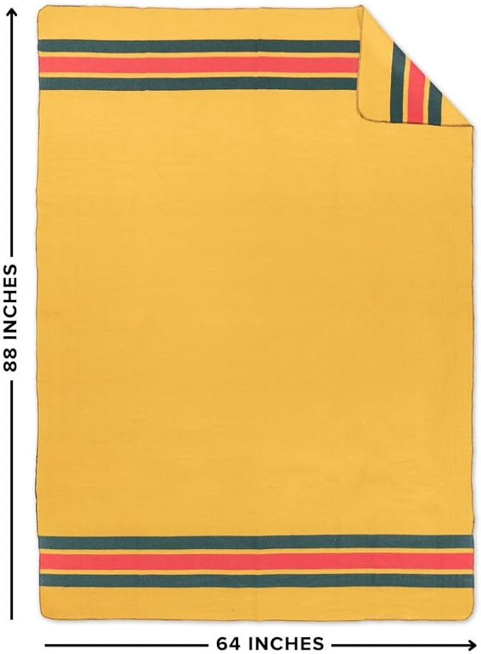 Arcturus Military Wool Blanket - Warm, Thick, Washable - Great for Outdoors, Camping, Stadium Blanket, Picnics, Travel - Car & Bushcraft Survival Kits, Large 64in x 88in 4.5 lb