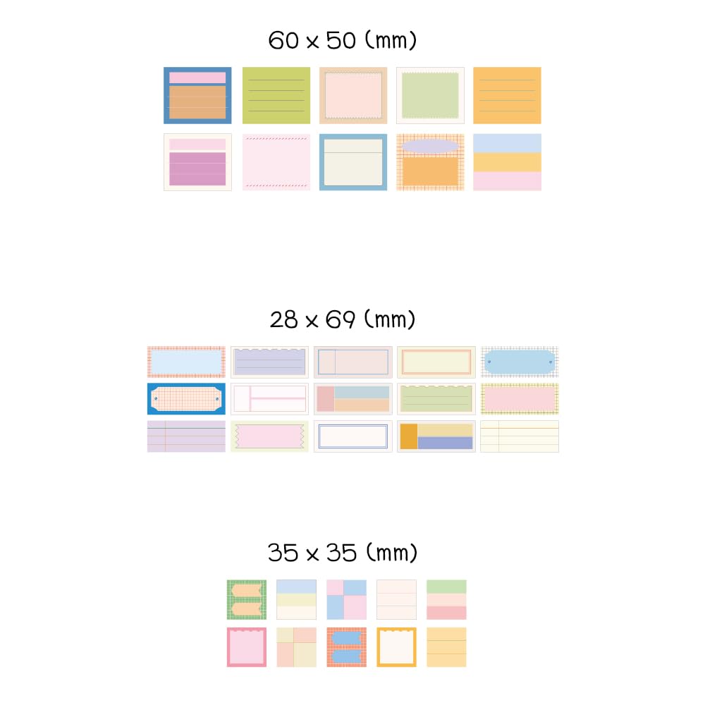 Monolike Message & Label Sticker Pack (102Pcs) - Variety Pack, Journal, Scrapbook, Waterproof, Fancy Sticker