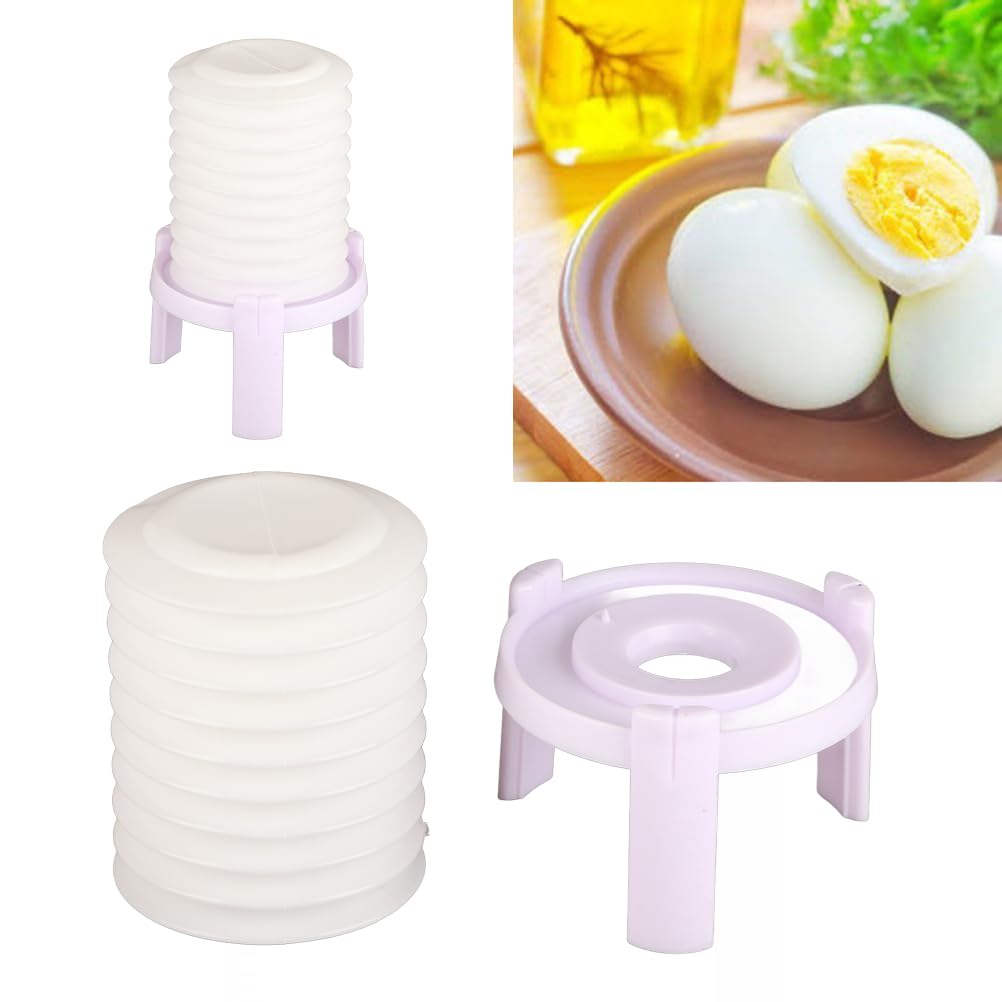 Boiled Egg Extractor Egg Shell Peeler and Remover Huller Portable Kitchen Tools Egg Shell Remover (WHITE)