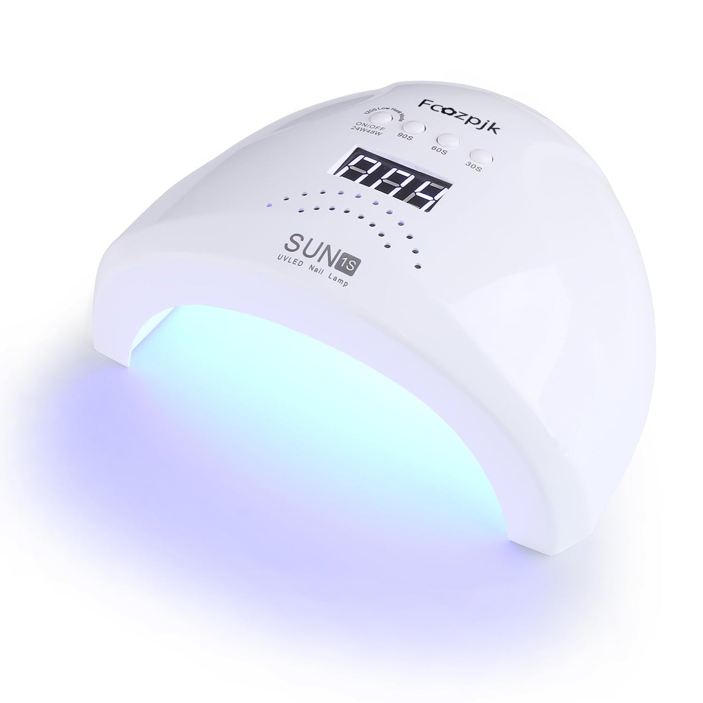 Fcozpjk UV LED Nail Lamp, 48W Nail Dryer for Gel Polish with 30 Beads 4 Timers Smart Sensor Fast Curing Home Manicure Professional Salon Nails Art Tools Supplies