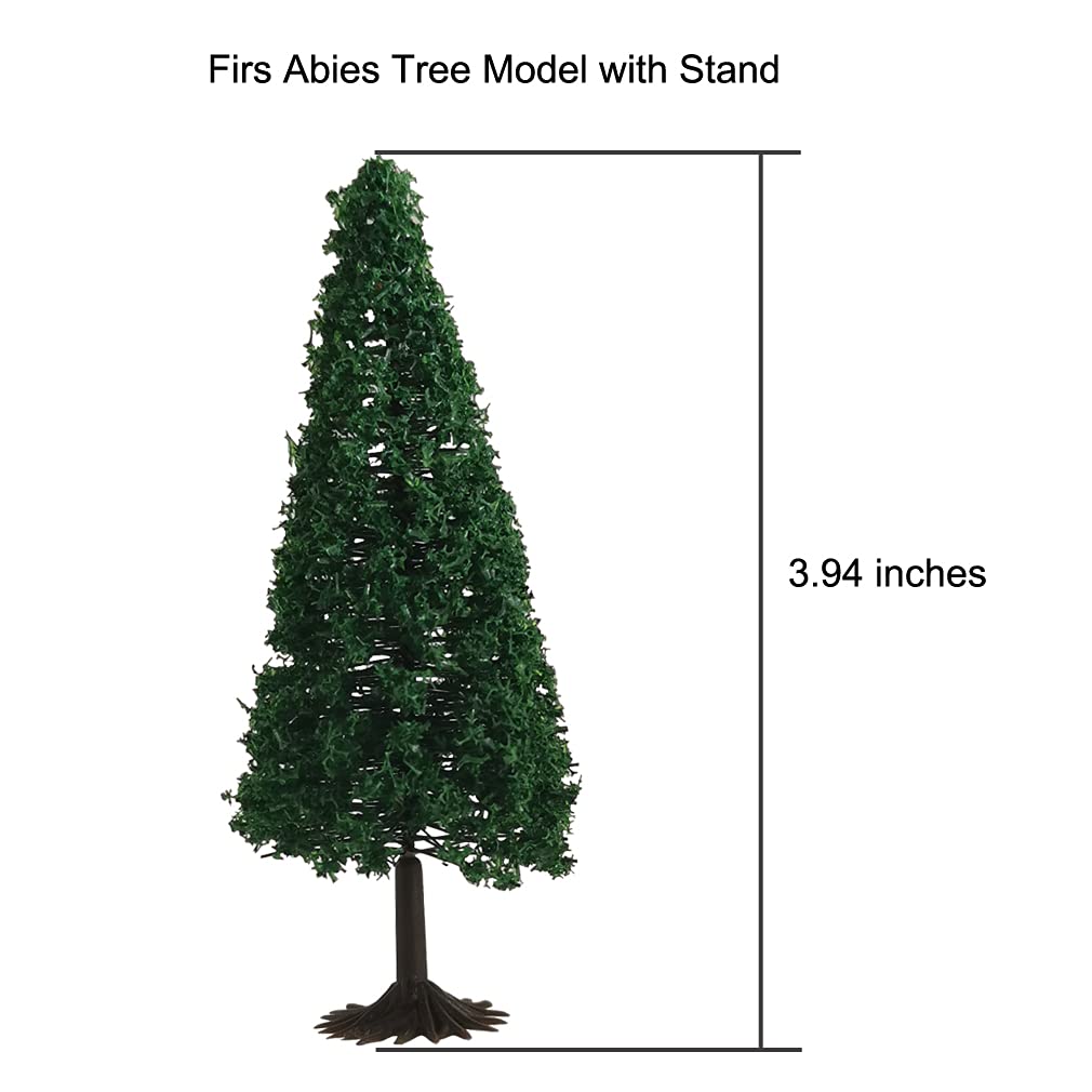 AmyBy Model Miniature Forest Plastic Toy Trees Bushes Rainforest Diorama Supplies Train Scenery Mini Coconut Palm Plant Crafts Cedar Firs 20