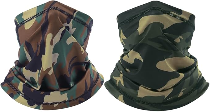 UV Protection Cooling Neck Gaiter Face Mask Scarf for Men - Windproof Neck Cover Bandana Neck Warmer Mask