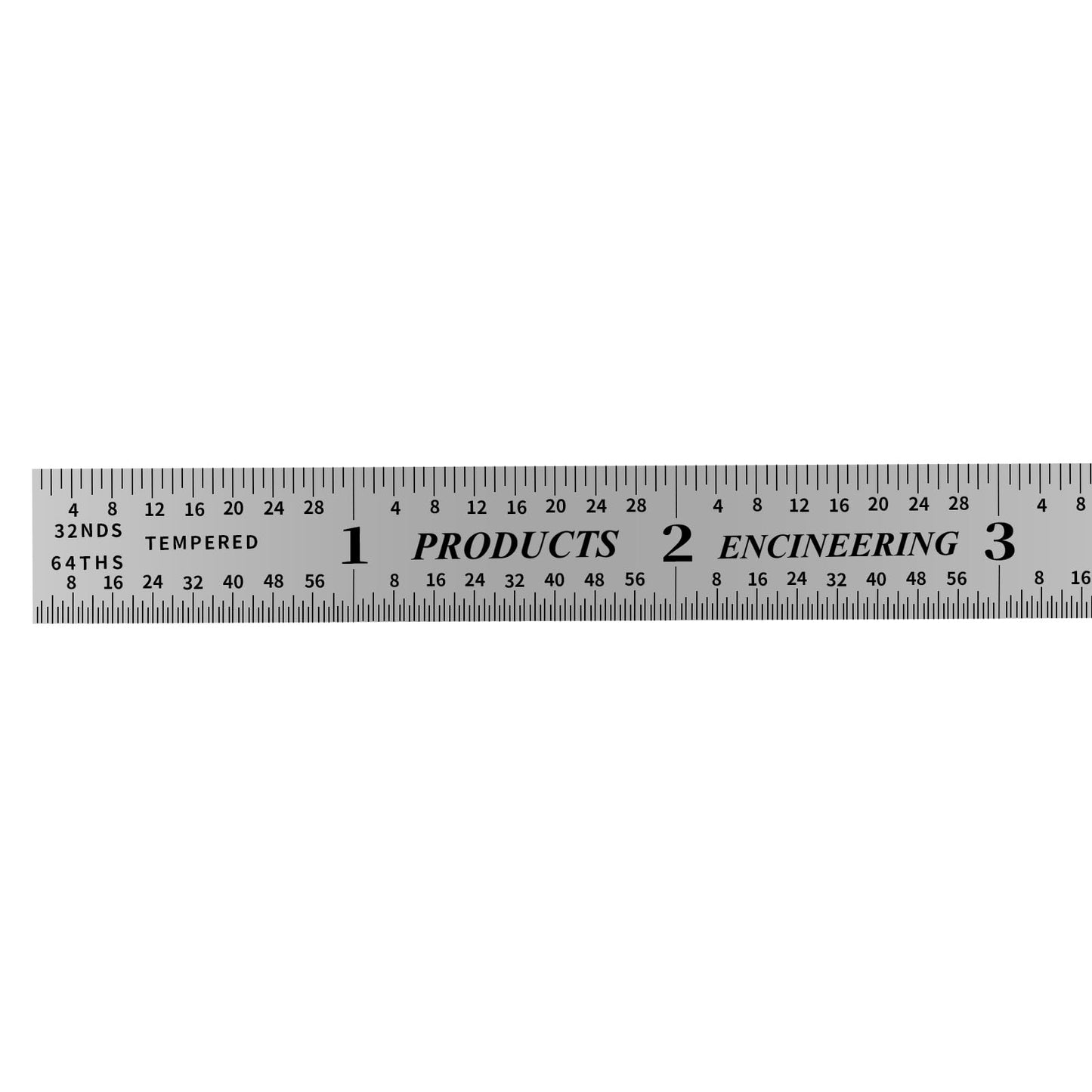 PEC Tools 6” Flexible Machinist Rule, Spring Tempered Steel Ruler with Satin Chrome Finish, 1/50" Thick x 1/2" Wide, Metal Ruler with Inch Graduation(3R), High Precision Measuring Tool, Made in USA