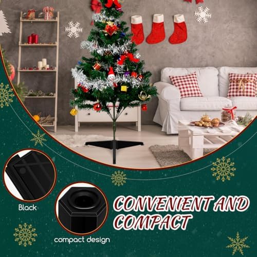 Stylish Christmas Tree Stand Plastic Base for Artificial Trees Compact Design for Festive Decor