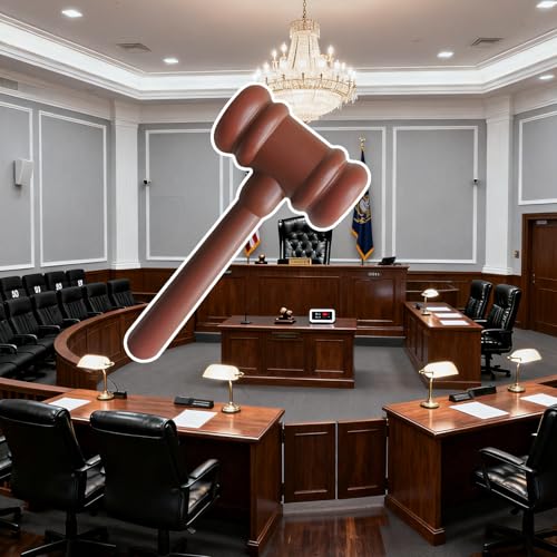 2 Pcs Judge Gavel Multifunctional Cartoon Style Judge Hammer Prop for Role Play, Desk Decor Accessories, Theme Activities