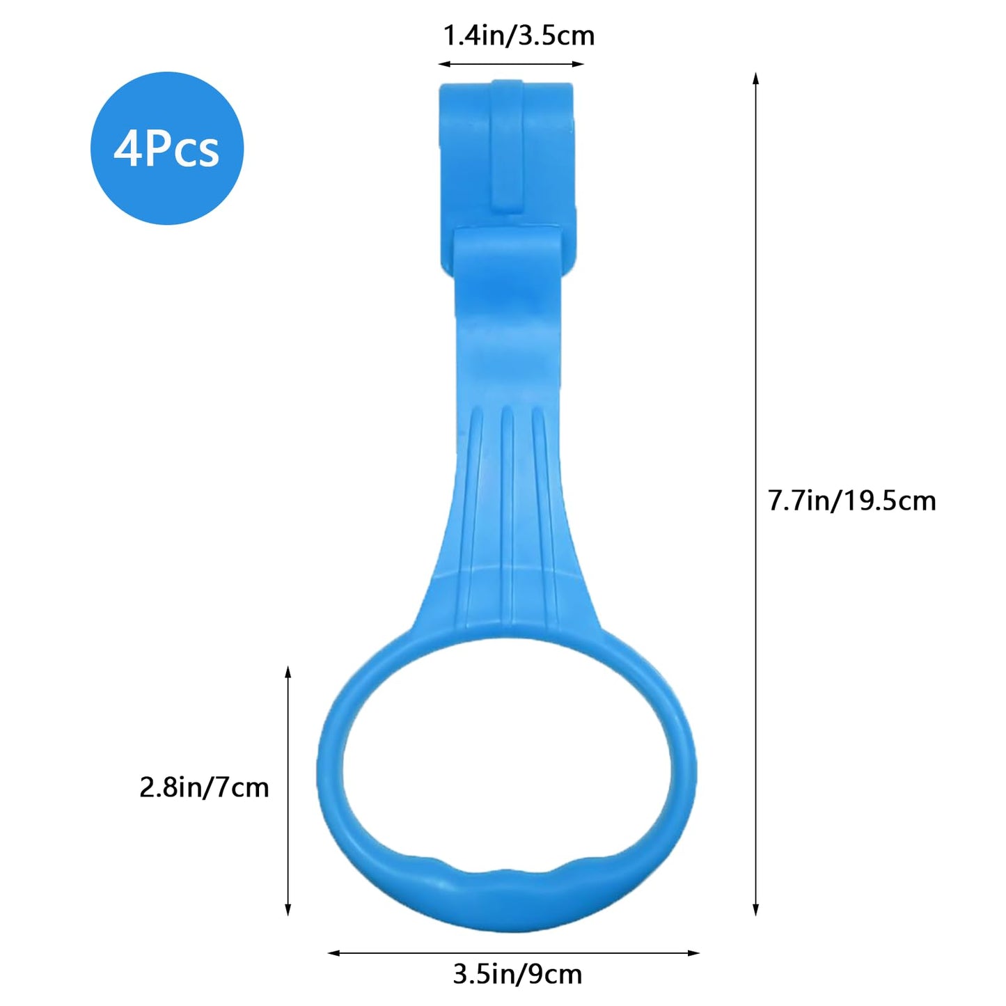 Awleynz 4Pcs Baby Playpen Pull up Rings, Pull up Rings for Play Pen, Playpen Accessories for Help Stand Up Walking Training Tool Newborn (Blue)
