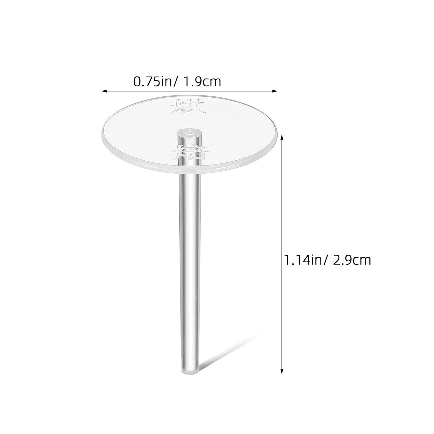 100Pcs Cake Decorating Tool Kit: Transparent Plastic Decoration Base Holders for Cake Toppers - Small Lightweight Fixing Tools for Birthday-cake Decorating Supplies and Diy Baking Accessories