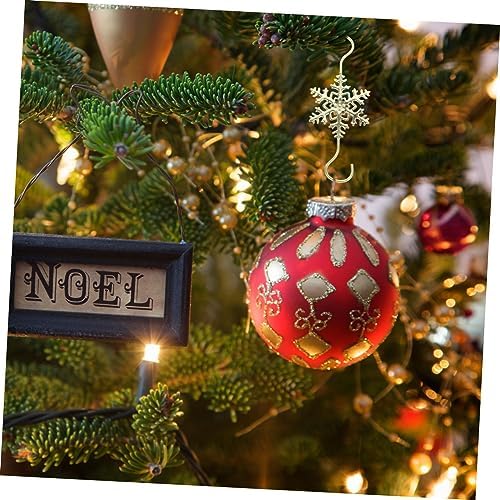 10pcs Christmas Snowflake Hooks Mantel Hangers for Stockings and Ornaments Punch Fireplace Decoration for Holiday Displays