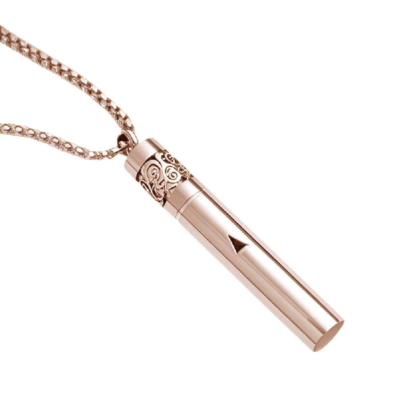 phaxud Stainless Steel Mindfulness Breathing Necklace for Anxiety Original Upgrades Quit Smoking Necklace with Essential Oil Diffuser Multifunctional Jewelry (D)