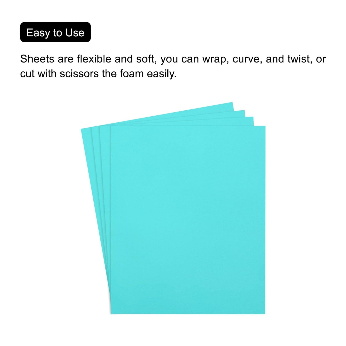 MECCANIXITY EVA Foam Sheets Blue Green 35.4 Inch x 19.7 Inch 2mm Thick Crafts Foam Sheets for Costumes, Arts and Crafts Projects Pack of 5
