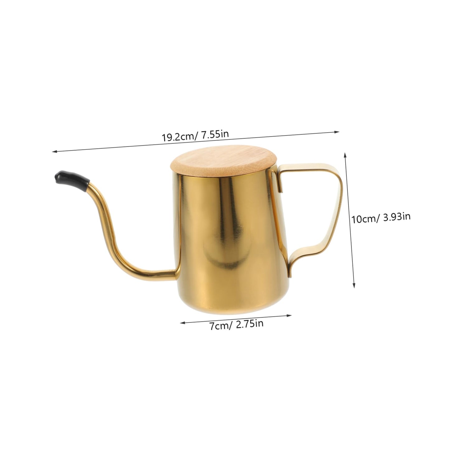 SOLUSTRE 1pc Manual Kettle Tea Pot Drip Kettle Long Spout Stainless Steel Pot for Stovetop Gooseneck for Home Use
