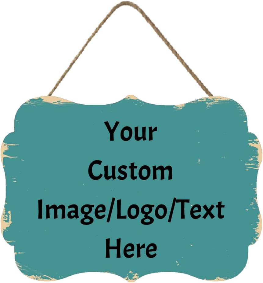 Personalized Custom Wooden Signs with Any Text Name for Home Door Man Cave Bar Family Farmhouse Decorative Home Kitchen Rustic Wall Decor