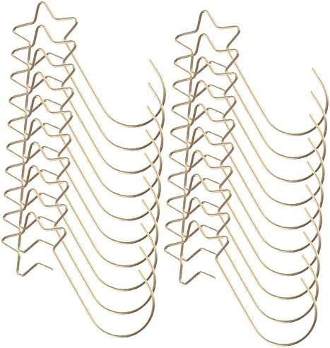 Cabilock 100pcs Christmas Ornament Hooks for Tree Decorations Bauble Hangers for Xmas Stockings and Daily Use No Punch Required