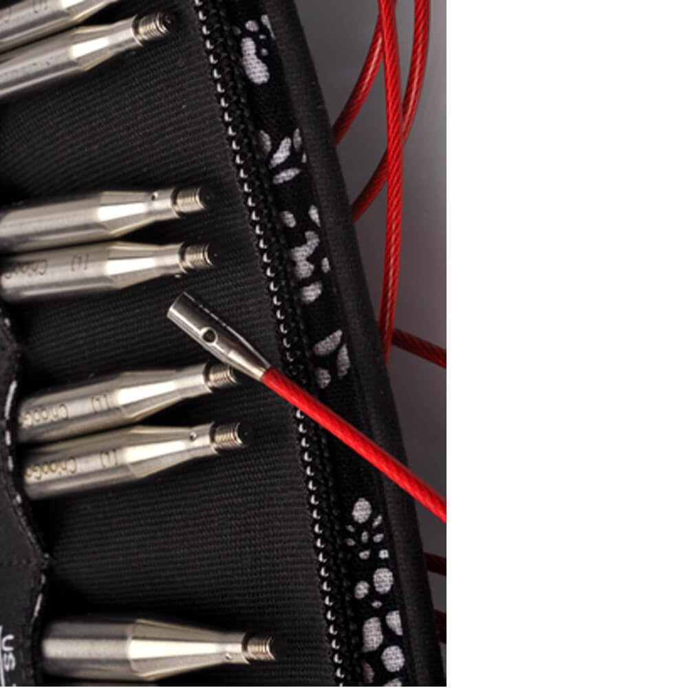 ChiaoGoo Twist SS Complete Set, 4-inch (10 cm) [S][L], US 2-15 (2.75-10 mm)