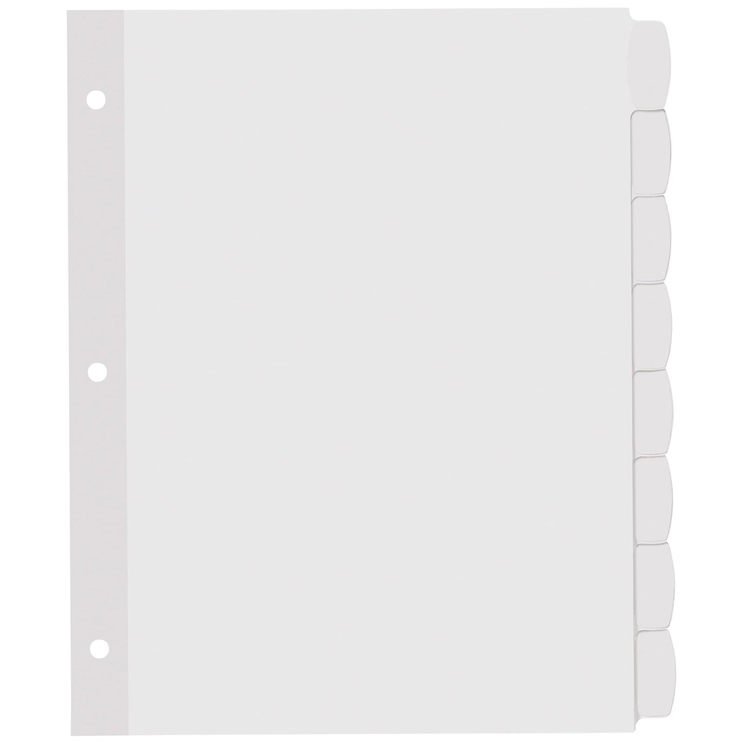 Avery Big Tab Printable White Label Dividers for 3 Ring Binders, 8 Tabs per Set, White, Great for Office Supplies, School Supplies, Organizing, and More (4 Sets of 14433)
