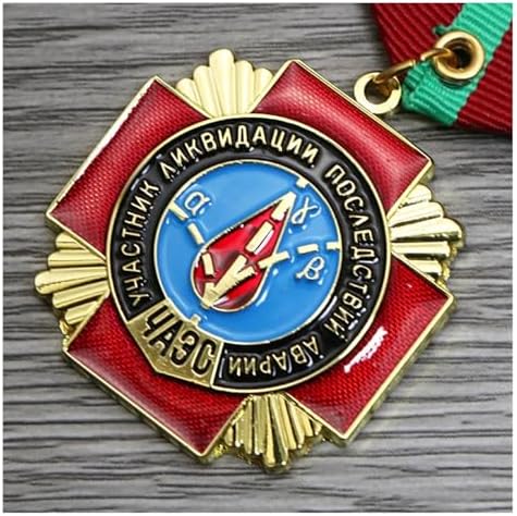 Soviet Medal Ukraine Chernobyl Nuclear Power Plant Explosion Medal Replica Badge(A)