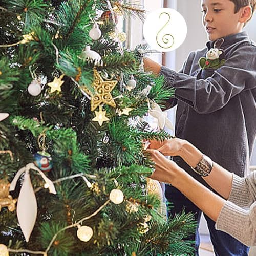 Star/S Shaped Ornament Hooks - Versatile 20-Count Pack for Holiday Decorating | Crafted from Steel Wire | Easy to Bend for Custom Angles | Reliable Hangers for Door, Wall, and Festive Party