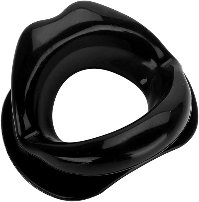 Face Slimmer Lip Trainer Silicone Face Lifting Lip Exerciser Mouth Muscle Tightener Tightening Anti Wrinkle Anti Aging Oral Exerciser Facial Slimmer Tool (Black)