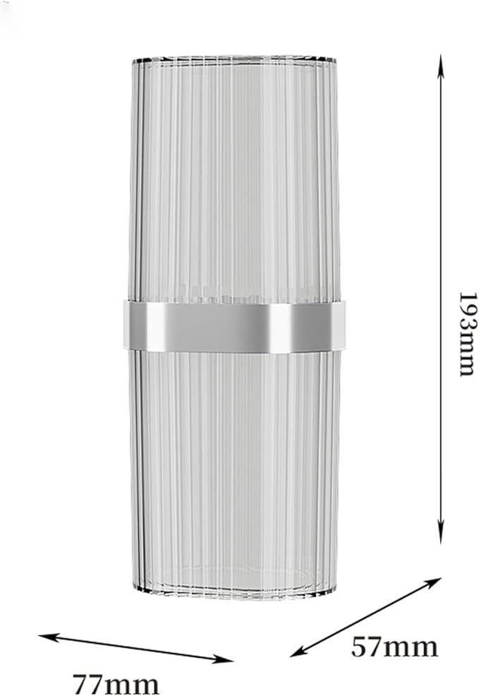 Travel Toothbrush Cup Case, Toothbrush Travel Container Portable Travel Toothbrush Holder Toothpaste Storage for School Camping Business Trip Bathroom (White,Grey)