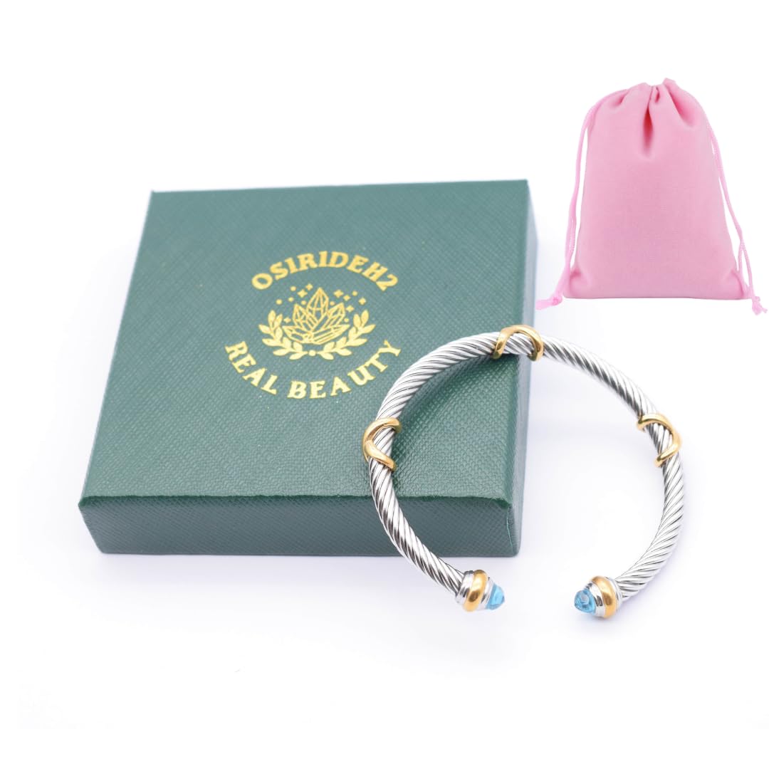 OSIRIDEH2 Multifunctional Twisted Cable Bracelets for Women - Trendy Women's Fashion Jewelry