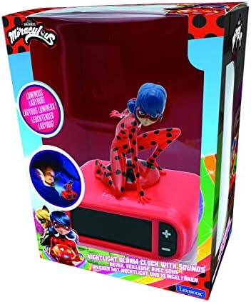 LEXiBOOK, Miraculous Nightlight Alarm Clock, RL800MI