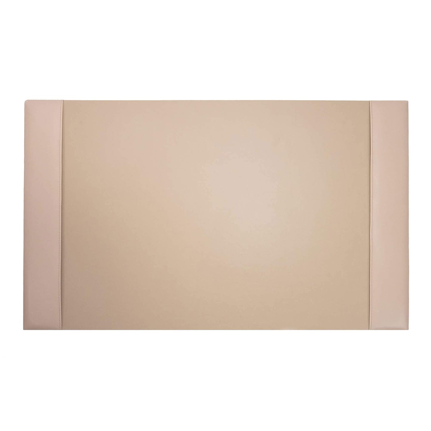 White Latte Bonded Leather 30" x 18" Side-Rail Desk Pad