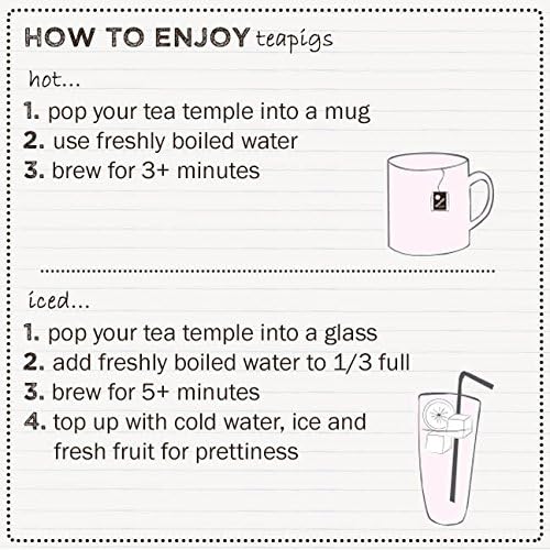 Teapigs Popcorn Herbal Tea Bags Made With Whole Leaves (6 Packs of 15 Tea bags)