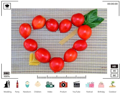 Trykid 15x10ft Heart Shaped Tomato Backdrop Fresh Food Pasta Scenery Photography Background Kitchen Themed Cooking Party Decoration Tapestry Photo Booth Prop Fabric - size: 15x10ft