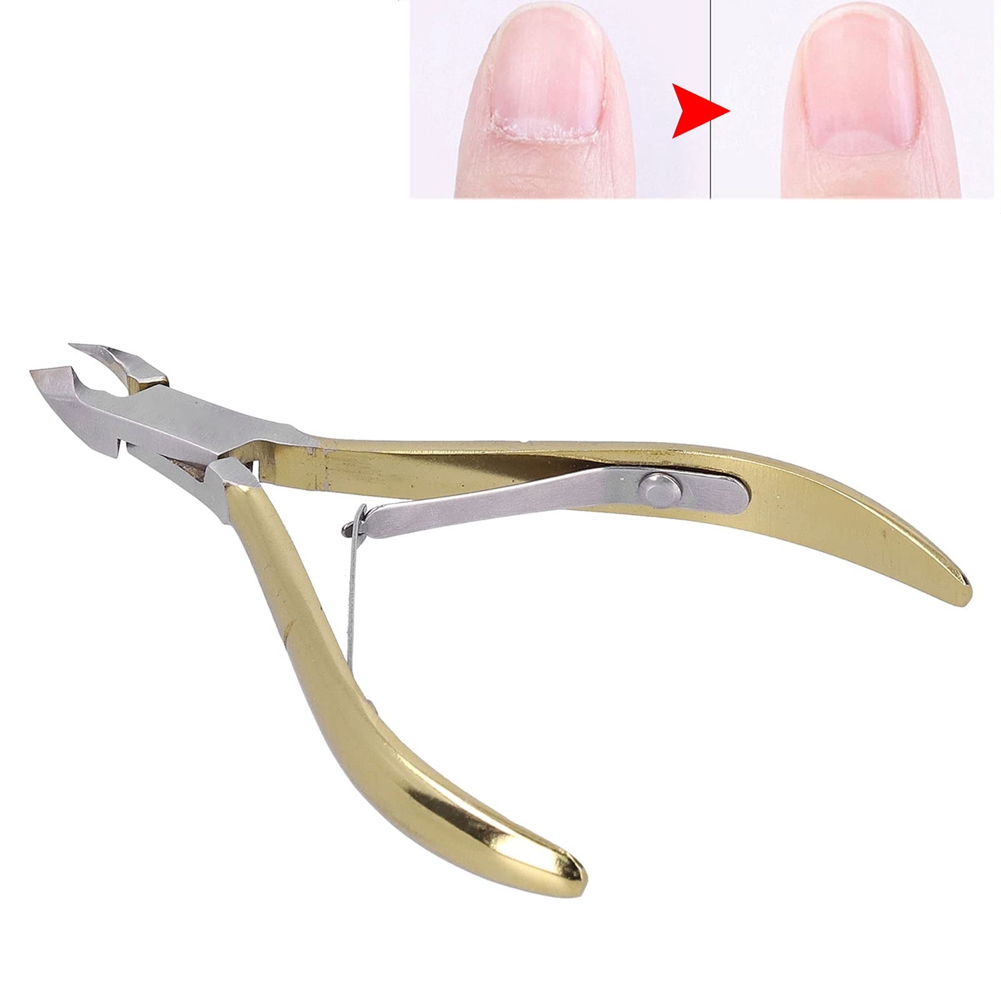 Milltrip Cuticle Trimmer Cuticle Nippers,Professional Carbon Steel Cuticle Cutter Cuticle Remover,Pedicure Manicure Tools for Fingernails and Toenails(D-501)