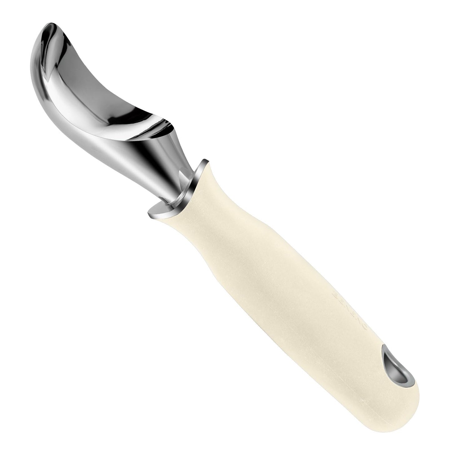 Beneno Heavy Duty Ice Cream Scoop - Upgraded Anti-Fracture Design, Comfortable Grip Long Handle, Effortless Scooping & Dishwasher Safe, Cream