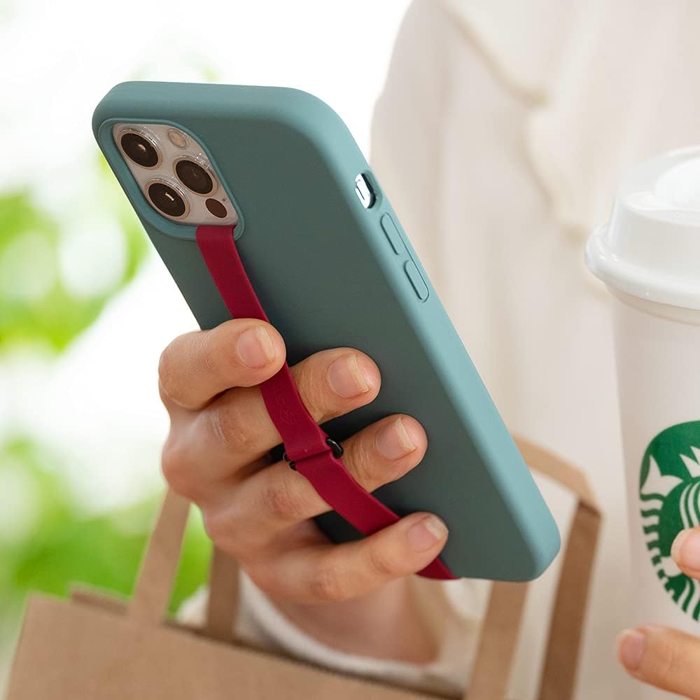 Sinjimoru C-Shaped Clip Finger Phone Grip, Silicone Loop for iPhone Case & Samsung. Lavender 210