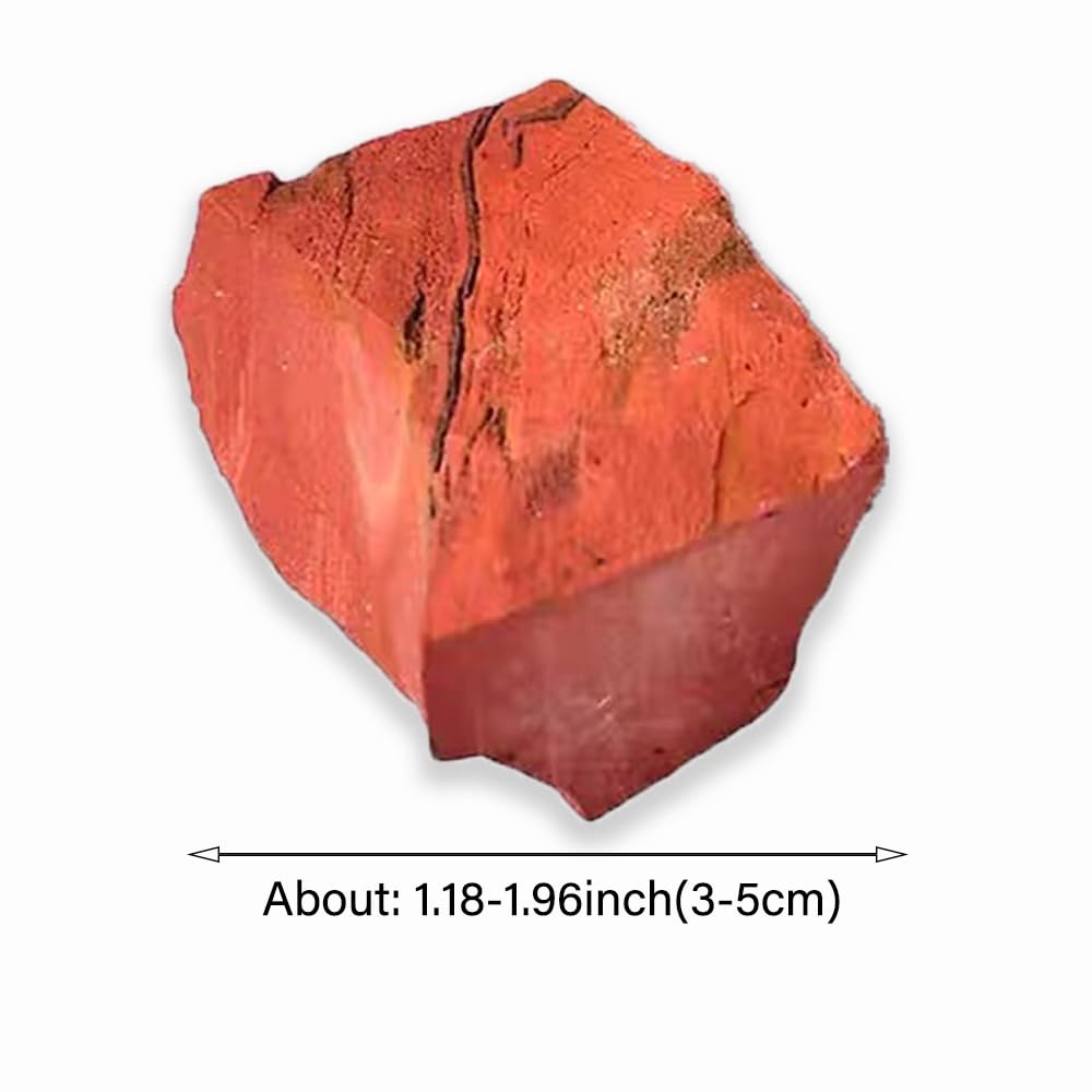 2PCS Natural Raw Stone Healing Crystals Bulk Healing Gemstones for Reiki Tumbling Fountain Rocks Meditation Garden Home Decor (Red Jasper)