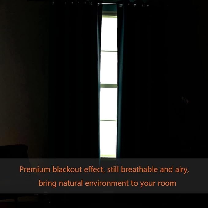 H.VERSAILTEX Blackout Patio Curtains 100 x 108 Inches for Sliding Door Extral Wide Blackout Curtain Panels Thermal Insulated Room Divider - Grommet Top, 9' Tall by 8.5' Wide - Pale Oak