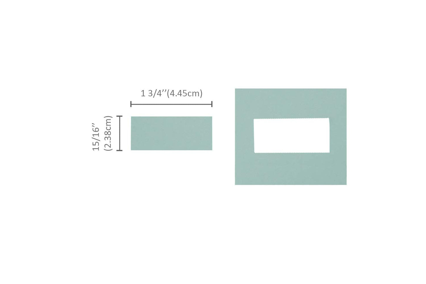 Bira Craft 1 3/4" x 15/16" Rectangle Lever Action Craft Punch for Paper Crafting Scrapbooking