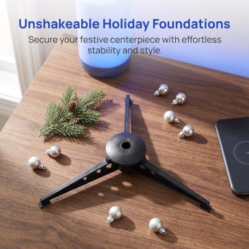 6pcs Christmas Tree Stand Plastic Base with 0.9cm Central Hole