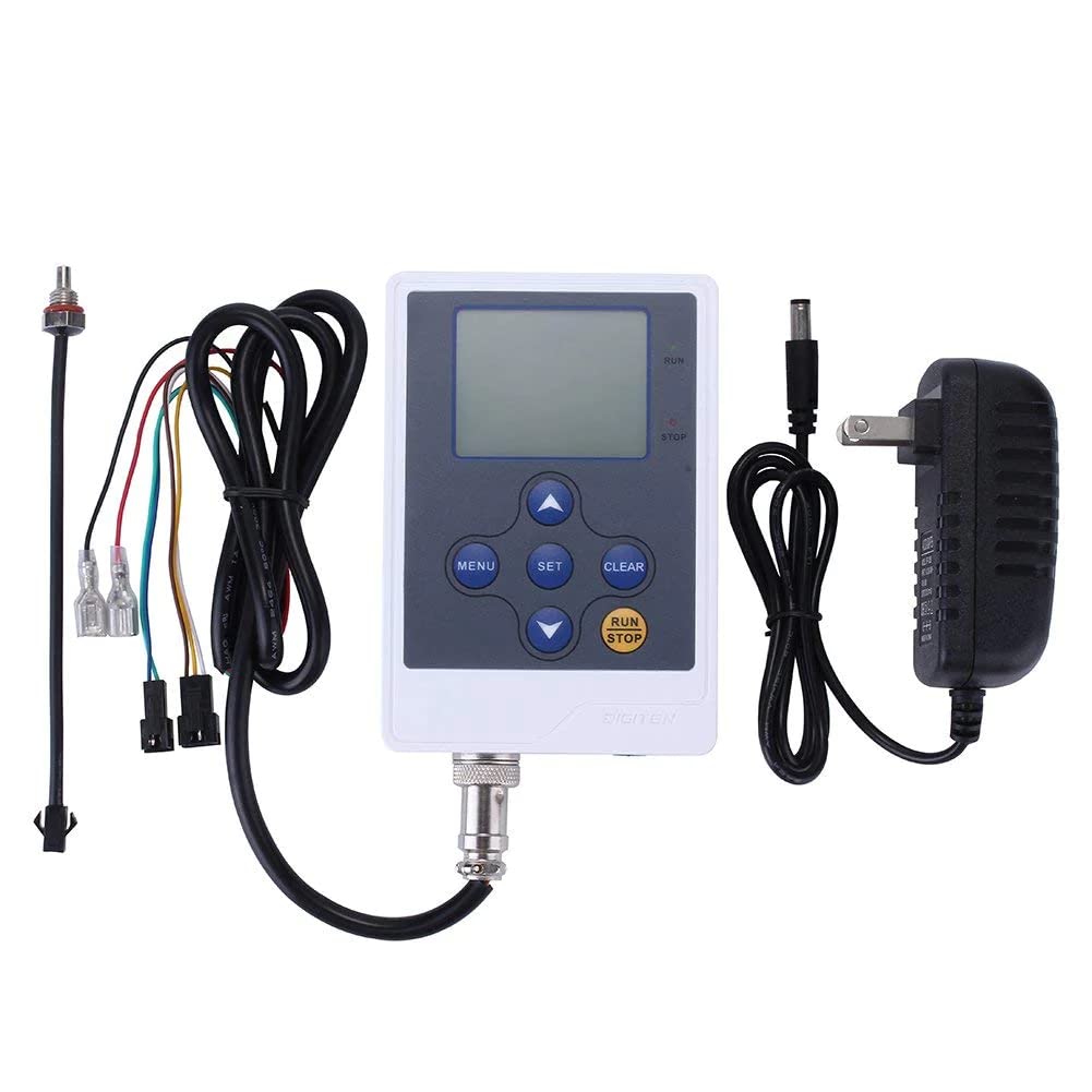 DIGITEN Water Flow Control LCD Display+G1/2"Thread Water Flow Hall Sensor Flowmeter with Temperature Sensor