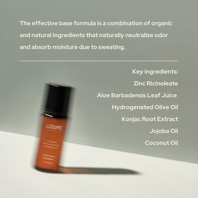 LOUPE | Upgraded Formula | Certified Organic Deodorant Roll-on | 100% Natural & Plant-Based, Unisex, Sensitive Skin | Scented with Organic Essential Oils | Lavender, Geranium Rose, Sandalwood