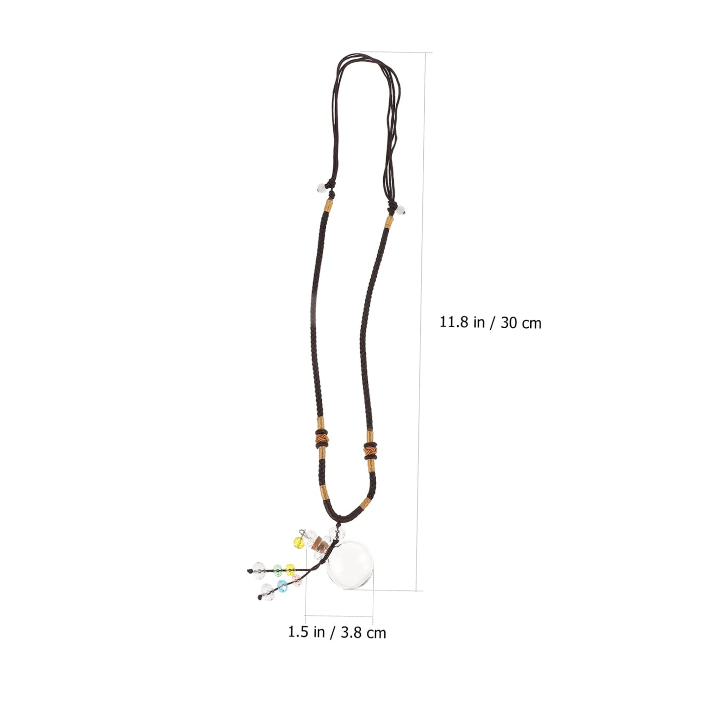 FRCOLOR 1Pc Aromatherapy Essential Oil Necklace with Bottle Pendant Diffuser Pendant for Fashionable Air and Style for Women and Moms