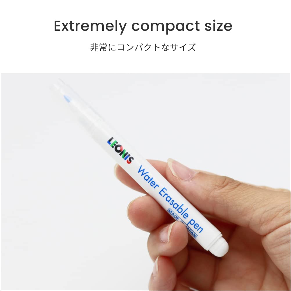 LEONIS Water Erasable Fabric Marking Pen Blue 10 Count Pack [ 78007 ]