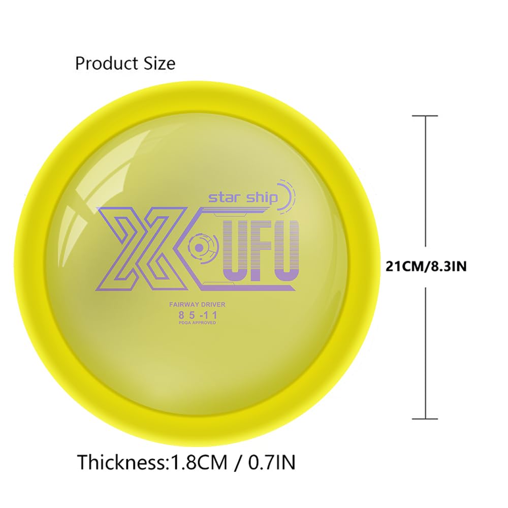 X-UFO Disc Golf Starter Set, Colors are Slightly Off 163-175g – Disc Golf Putter, Driver, Mid-Range, Golf Disc Set, PDGA Approved